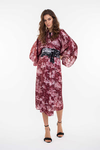 REGINA Kimono lungo seta